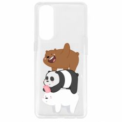 Чехол для Oppo Reno 4 Pro Гризли Панда и Белый - PrintSalon