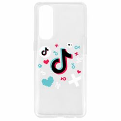 Чехол для Oppo Reno 4 Pro Icons TIK TOK - PrintSalon