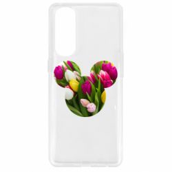 Чехол для Oppo Reno 4 Pro Inner world flowers mickey mouse - PrintSalon
