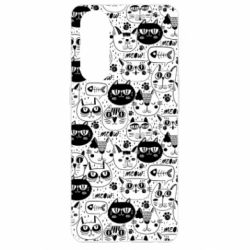 Чохол для Oppo Reno 4 Pro Коти патерн - PrintSalon