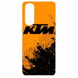 Чехол для Oppo Reno 4 Pro KTM and grunge background - PrintSalon