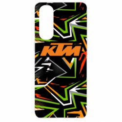 Чохол для Oppo Reno 4 Pro KTM orange logo - PrintSalon
