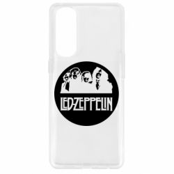 Чехол для Oppo Reno 4 Pro Led Zeppelin in a circle - PrintSalon