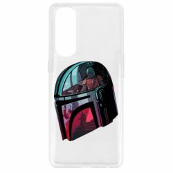 Чехол для Oppo Reno 4 Pro Mandalorian Helmet profil - PrintSalon