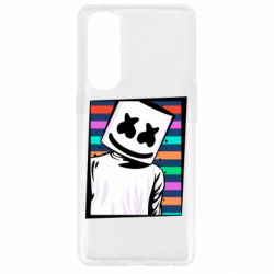 Чехол для Oppo Reno 4 Pro Marshmello Colorful Portrait - PrintSalon