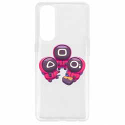 Чехол для Oppo Reno 4 Pro Милые солдаты из игры в кальмара - PrintSalon