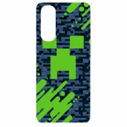 Чехол для Oppo Reno 4 Pro Minecraft Creeper - PrintSalon