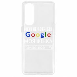 Чехол для Oppo Reno 4 Pro Моя жена знает всё - PrintSalon