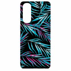 Чохол для Oppo Reno 4 Pro Neon Palm Leaves - PrintSalon