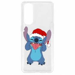 Чехол для Oppo Reno 4 Pro Новогодний Стич - PrintSalon