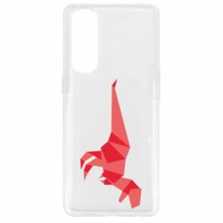 Чехол для Oppo Reno 4 Pro Origami dinosaur - PrintSalon