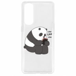 Чехол для Oppo Reno 4 Pro Панда лайк - PrintSalon