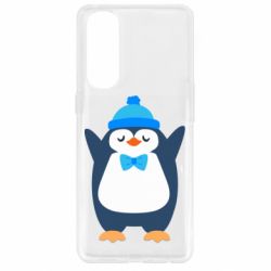 Чехол для Oppo Reno 4 Pro Penguin in a hat - PrintSalon