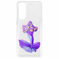 Чехол для Oppo Reno 4 Pro Purple Mermaid Barbie - PrintSalon