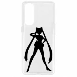 Чохол для Oppo Reno 4 Pro Sailor Moon silhouette - PrintSalon