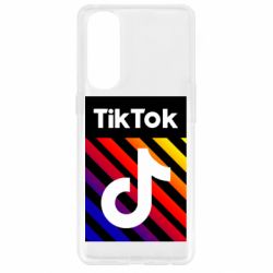 Чехол для Oppo Reno 4 Pro Tik Tok Colorful Logo - PrintSalon