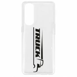 Чехол для Oppo Reno 4 Pro Truck simple art - PrintSalon