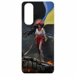 Чохол для Oppo Reno 4 Pro Українка захисниця - PrintSalon