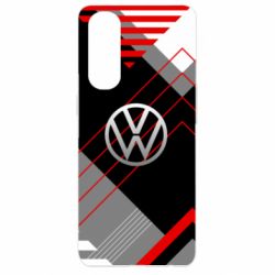 Чехол для Oppo Reno 4 Pro Volkswagen logo and abstraction - PrintSalon