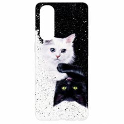 Чехол для Oppo Reno 4 Pro Yin and Yang cats - PrintSalon