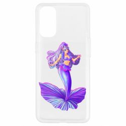 Чехол для Oppo Reno 4 Purple Mermaid Barbie - PrintSalon