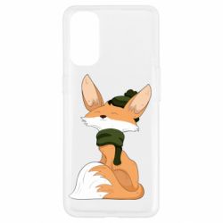 Чехол для Oppo Reno 4 The Fox in the Hat - PrintSalon