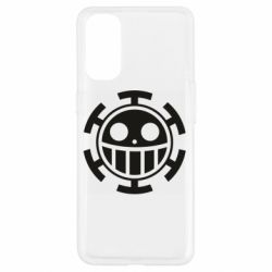 Чехол для Oppo Reno 4 Ван Пис флаг Трафальгара - PrintSalon