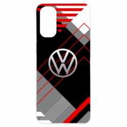 Чехол для Oppo Reno 4 Volkswagen logo and abstraction - PrintSalon