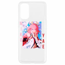 Чехол для Oppo Reno 4 Yae Miko art - PrintSalon