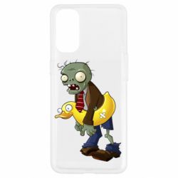 Чехол для Oppo Reno 4 Zombie with a duck - PrintSalon