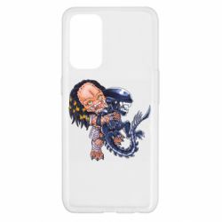 Чехол для Oppo Reno 5 4G Alien vs Predator - PrintSalon