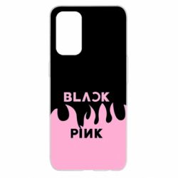 Чехол для Oppo Reno 5 4G Blackpink pink fire - PrintSalon