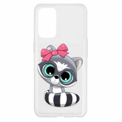 Чехол для Oppo Reno 5 4G Cute raccoon - PrintSalon
