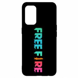 Чехол для Oppo Reno 5 4G Free fire gradient logo - PrintSalon