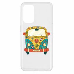 Чехол для Oppo Reno 5 4G Hippie bus - PrintSalon