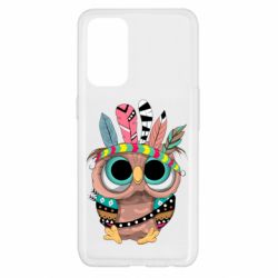 Чехол для Oppo Reno 5 4G Little owl with feathers - PrintSalon