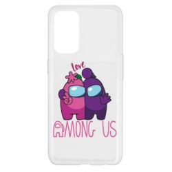 Чехол для Oppo Reno 5 4G Love is Among Us - PrintSalon