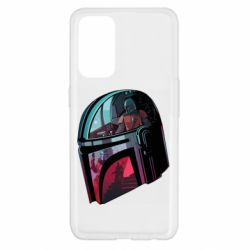 Чехол для Oppo Reno 5 4G Mandalorian Helmet profil - PrintSalon