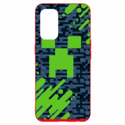 Чехол для Oppo Reno 5 4G Minecraft Creeper - PrintSalon