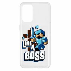 Чехол для Oppo Reno 5 4G Minecraft Like a Boss - PrintSalon