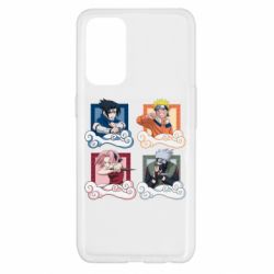 Чехол для Oppo Reno 5 4G Naruto team 7 in action - PrintSalon