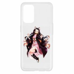 Чохол для Oppo Reno 5 4G Nezuko cat - PrintSalon