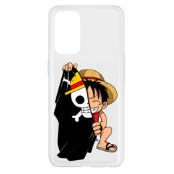 Чехол для Oppo Reno 5 4G One piece chibi Luffy - PrintSalon