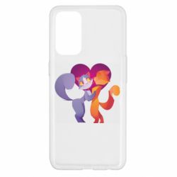 Чохол для Oppo Reno 5 4G Парочка. Котики - PrintSalon