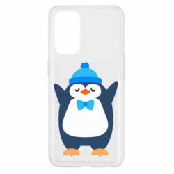 Чехол для Oppo Reno 5 4G Penguin in a hat - PrintSalon