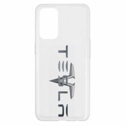 Чехол для Oppo Reno 5 4G Tesla Car logo - PrintSalon