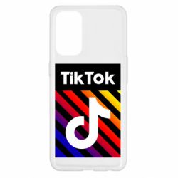 Чехол для Oppo Reno 5 4G Tik Tok Colorful Logo - PrintSalon