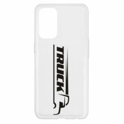 Чехол для Oppo Reno 5 4G Truck simple art - PrintSalon