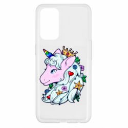 Чехол для Oppo Reno 5 4G Unicorn Princess - PrintSalon
