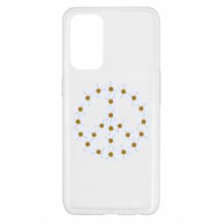 Чехол для Oppo Reno 5 4G Знак мира из ромашек - PrintSalon
